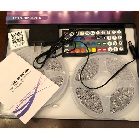 KEEP SMILE - NWT Sealed Box 100' Strip Lights/2 Rolls of 50' Each/Bluetooth - Picture 11 of 12